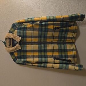 Toad&Co Burntside Trucker Jacket -  Cream Plaid - Medium